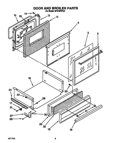 Door and broiler