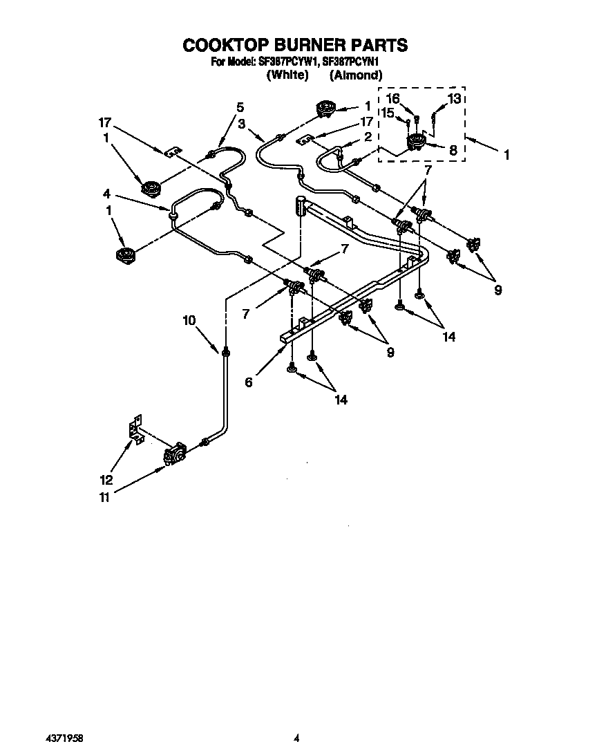Cooktop burner