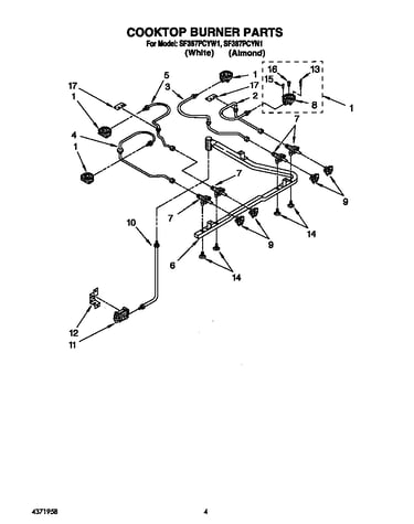 Cooktop burner