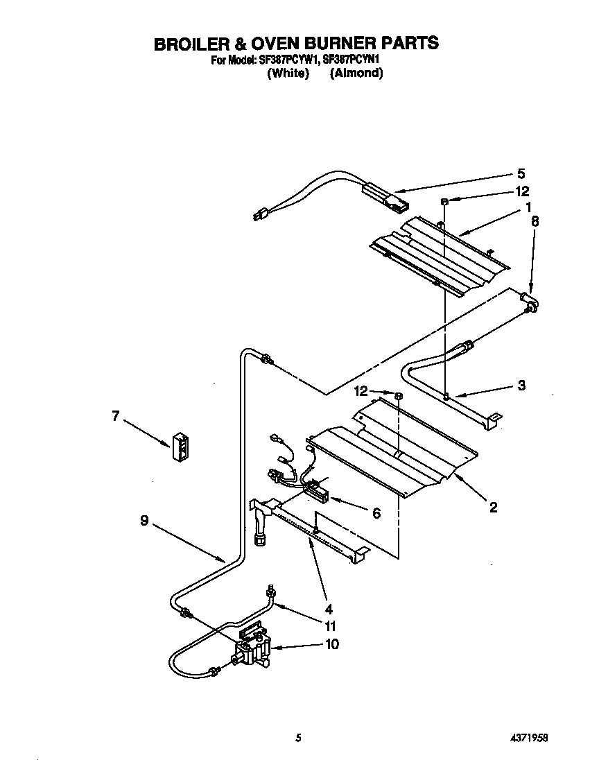 BROILER AND OVEN BURNER