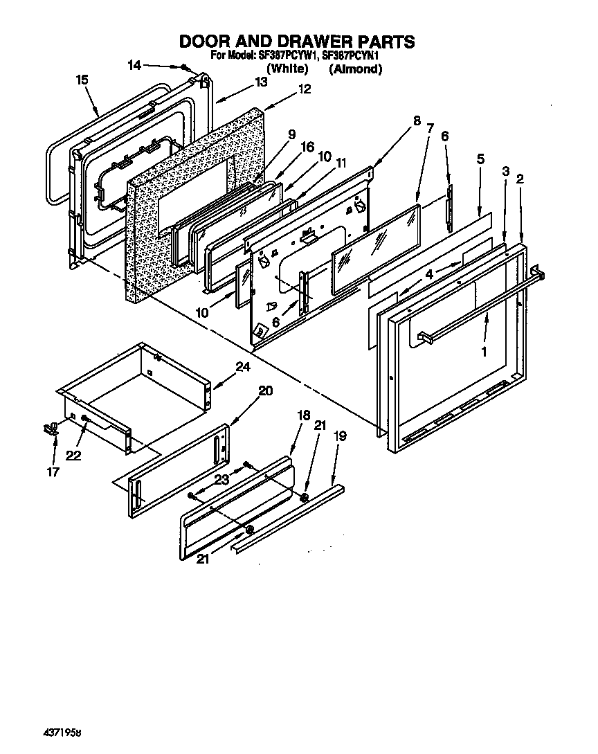 Door and drawer