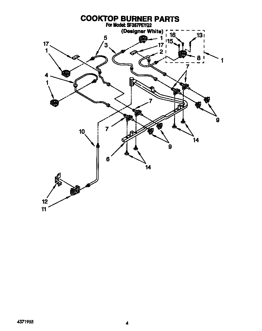 Cooktop burner