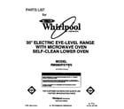Whirlpool RM980PXYW0 front cover diagram