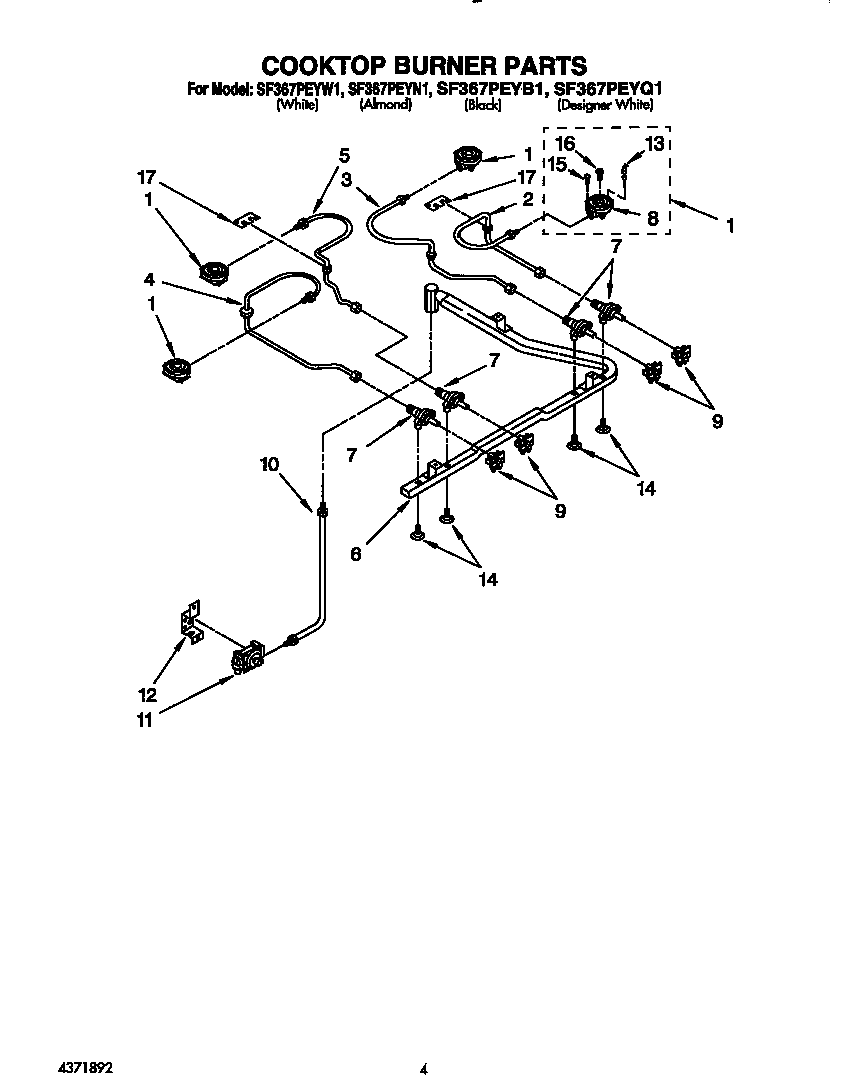 Cooktop burner