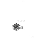 Whirlpool SF367PEYW1 oven rack diagram