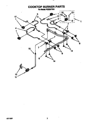 Cooktop burner