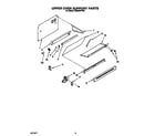 Whirlpool SE960PEYW2 upper oven support diagram