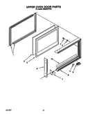 Upper oven door