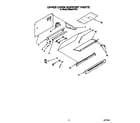 Whirlpool SM980PEYW0 upper oven support diagram