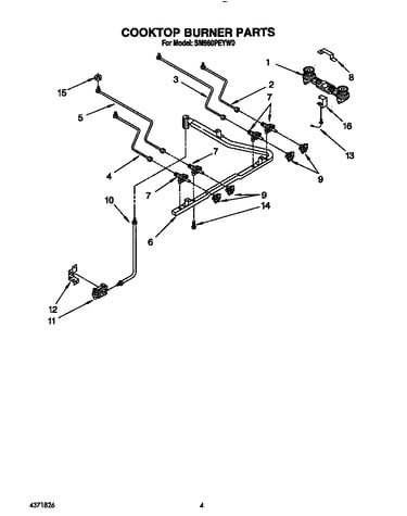 Cooktop burner