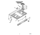 Whirlpool SF367PEYQ0 cooktop diagram