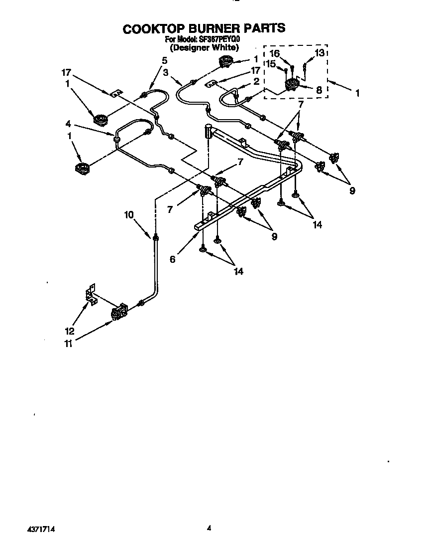 Cooktop burner