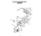 Whirlpool SF367PEYQ0 broiler and oven burner diagram