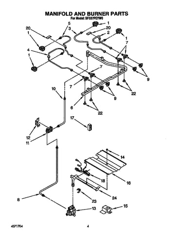 Manifold and burner