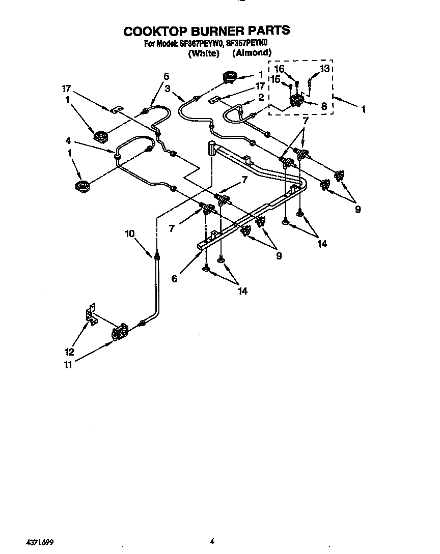 Cooktop burner