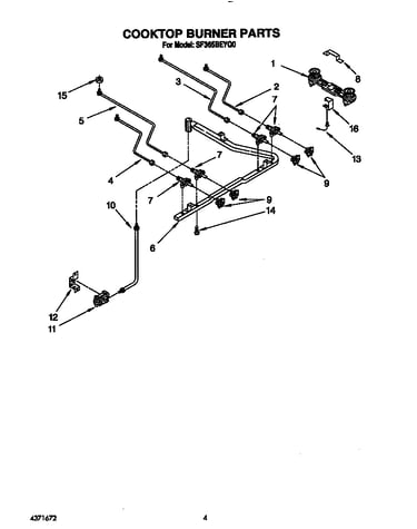 Cooktop burner