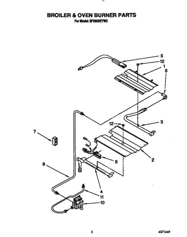 Broiler and oven burner