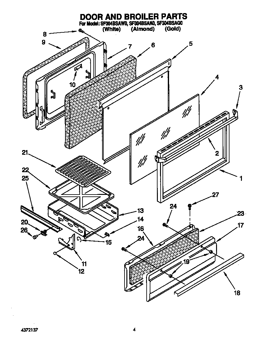 Door and broiler