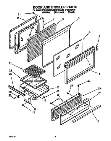 Door and broiler