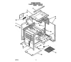 Whirlpool SF302BSAW0 oven diagram