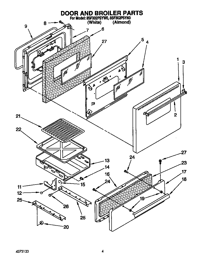 Door and broiler