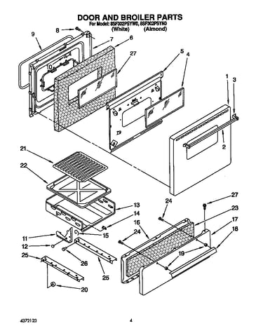 Door and broiler