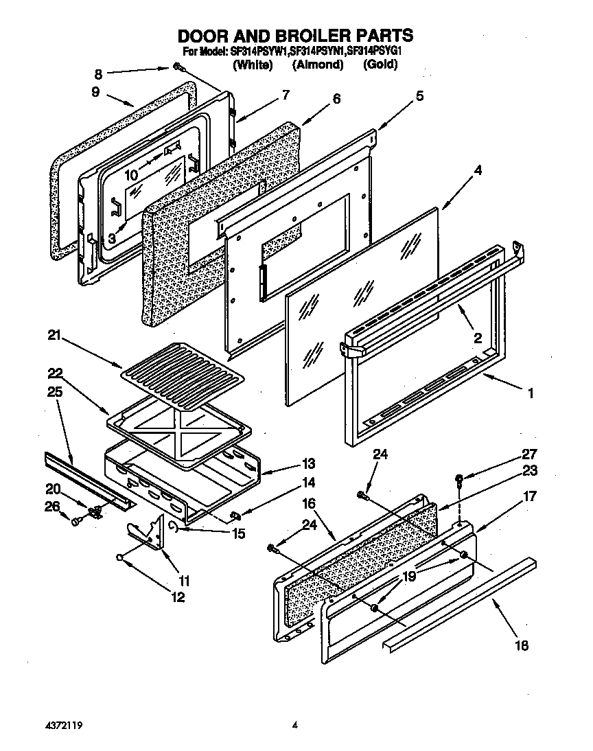 Door and broiler