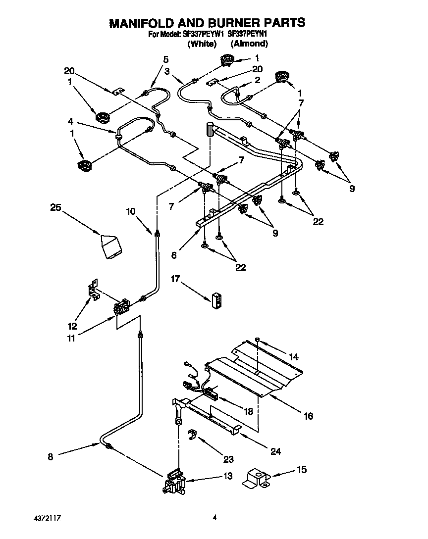 Manifold and burner