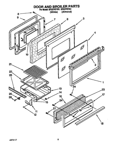 Door and broiler