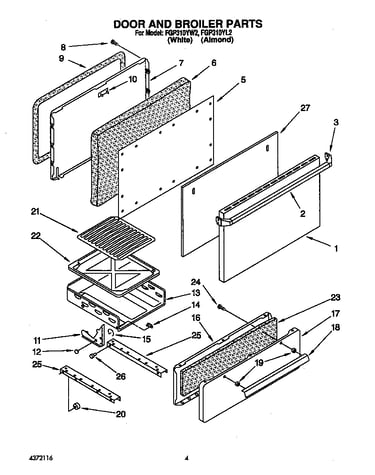 Door and broiler