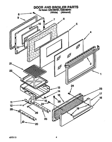 Door and broiler