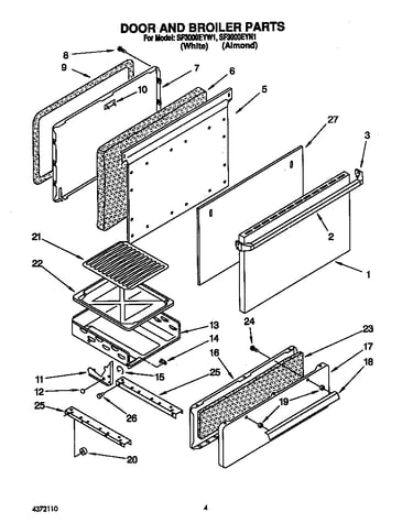 Door and broiler