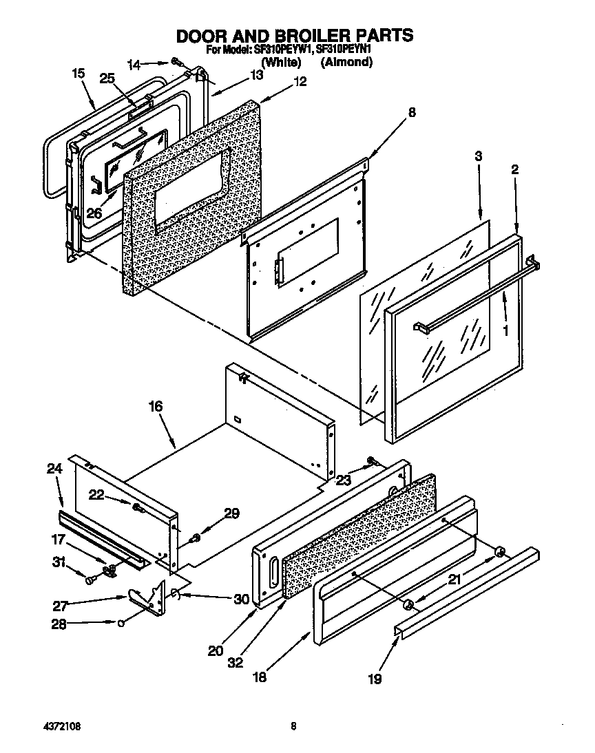 Door and broiler