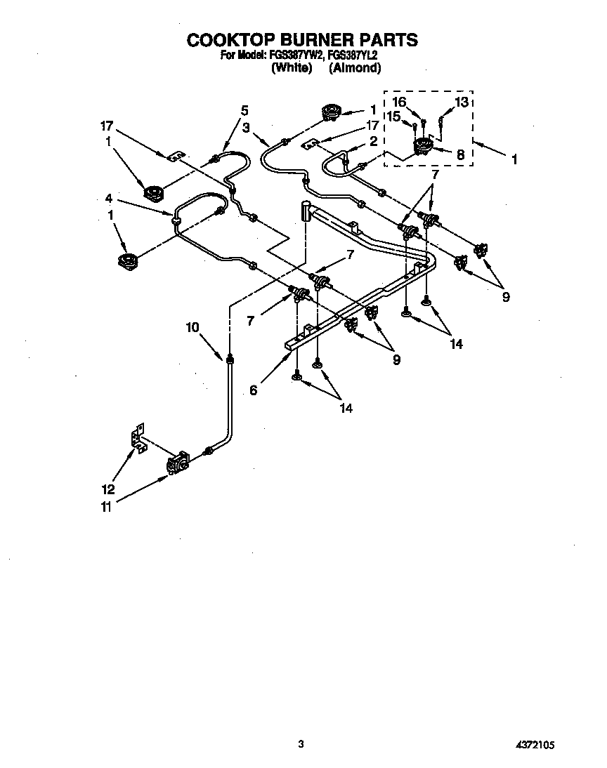 Cooktop burner