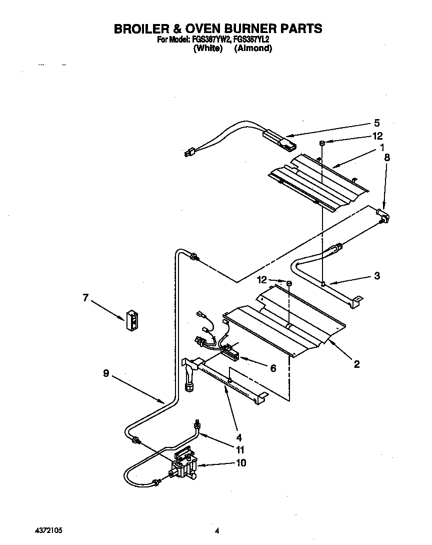Broiler and oven burner