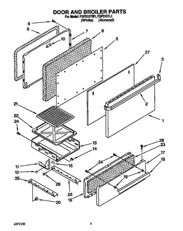 Door and broiler parts