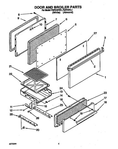 Door and broiler parts