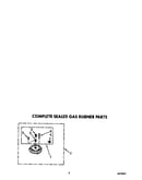 Complete sealed gas burner parts