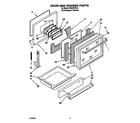 Whirlpool RS363PXYQ2 door and drawer diagram