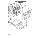 Whirlpool RS313PXYH2 door and drawer diagram