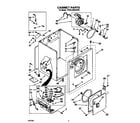 Whirlpool TGDL200AW0 cabinet diagram