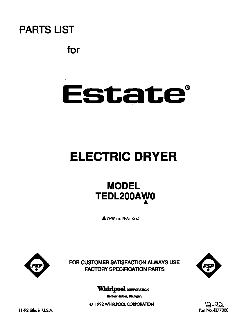 Parts diagram
