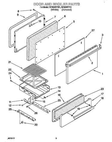 Door and broiler parts