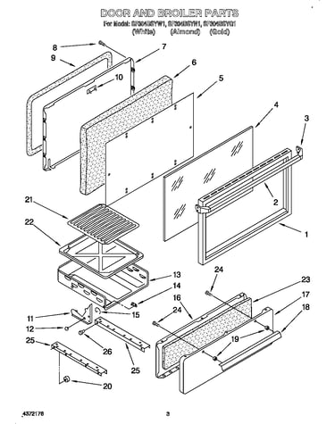 Door and broiler parts