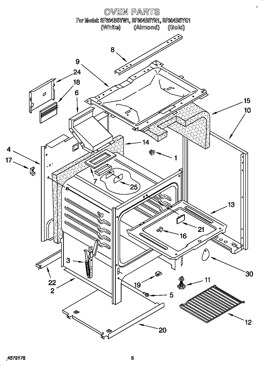 Oven parts