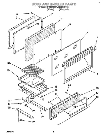 Door and broiler parts