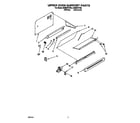 Whirlpool SE960PEYW3 upper oven support diagram