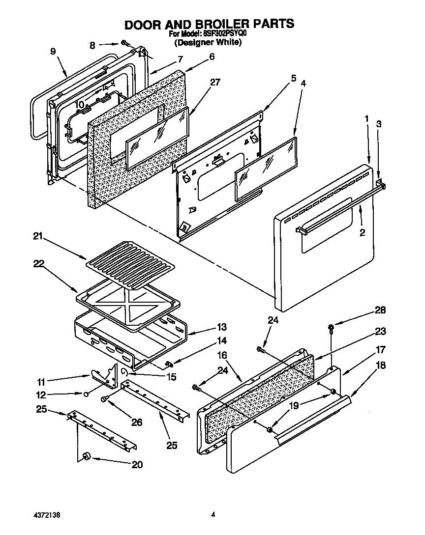 Door and broiler