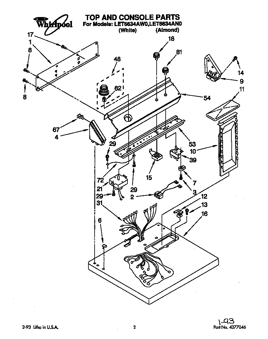 Parts diagram