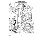 Whirlpool LGV5634AW0 cabinet diagram